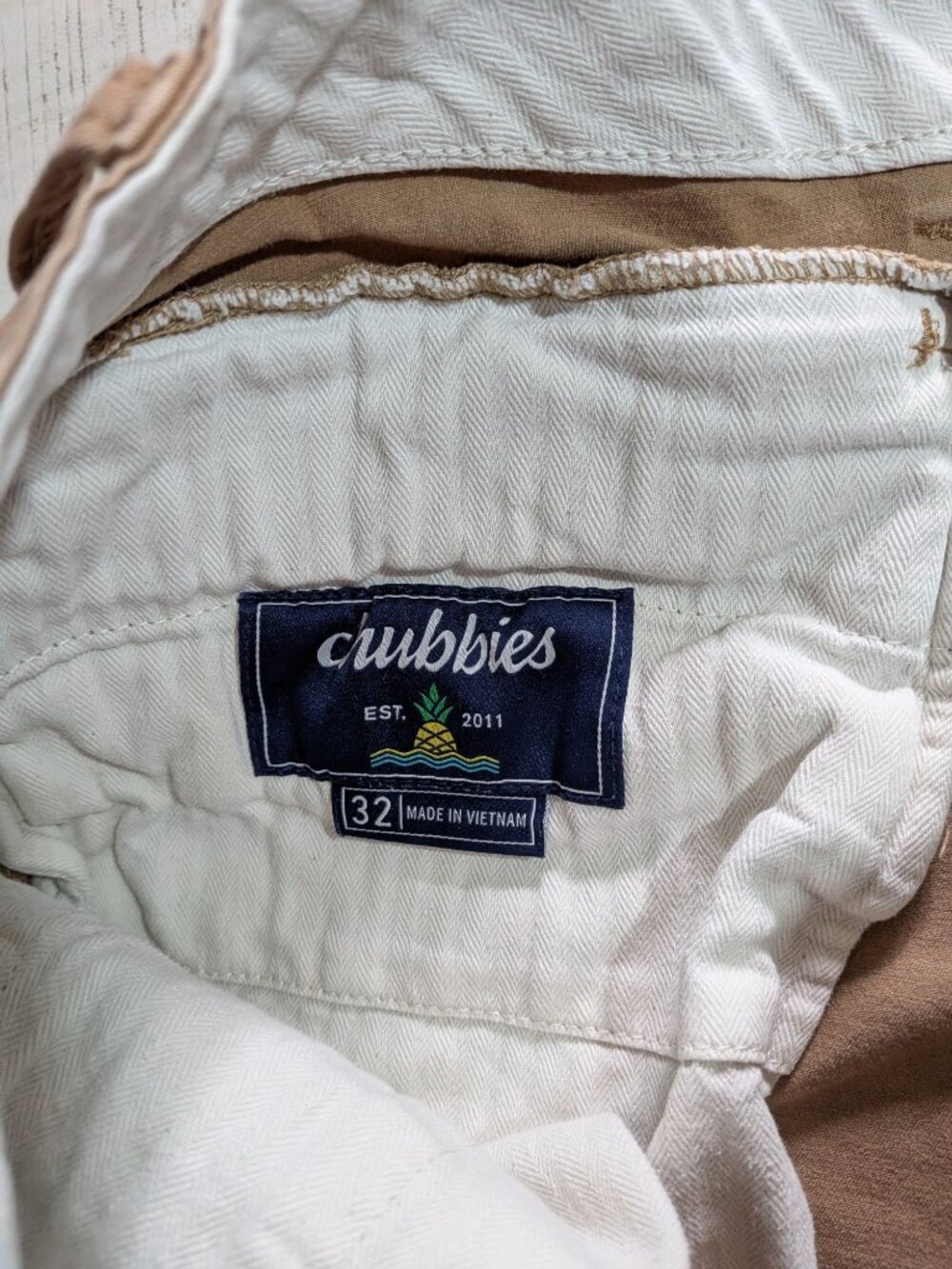 Chubbies The Original Shorts Men's 32 Tan 5.5" Regular Fit - Picture 3 of 8